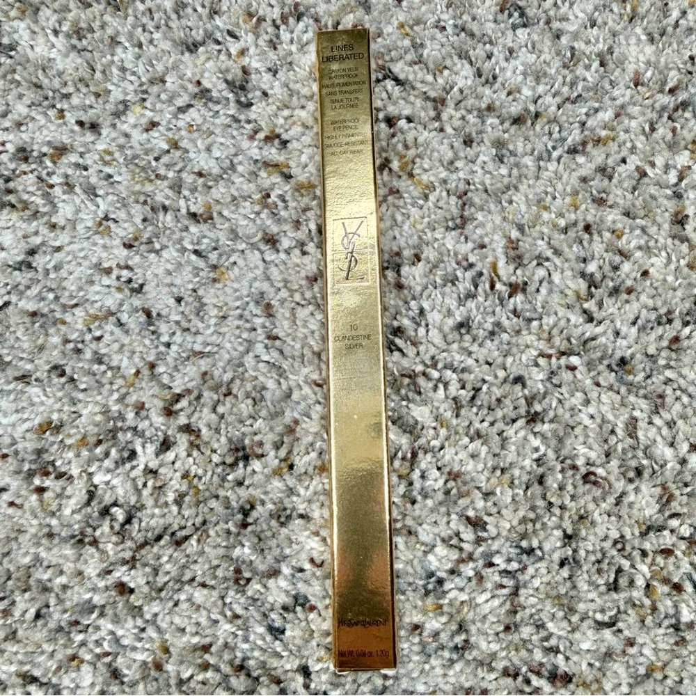 YSL Yves Saint Laurent Lines Liberated Waterproof Eye Pencil Clandestine Silver